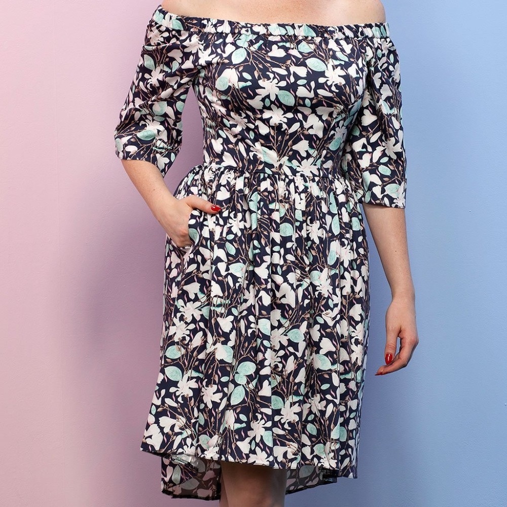 NWT PUG / Closet Forever Floral Off-Shoulder Dress